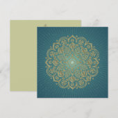 MANDALA GoldenRosette – グリーティングカード、招待状、 シーズンカード (正面/裏面)