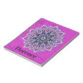 Mandala. Grunge style with personalized name. ノートパッド (回転)