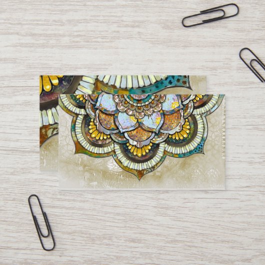 Mandala Happiness 名刺 (正面/裏面インサイチュ)