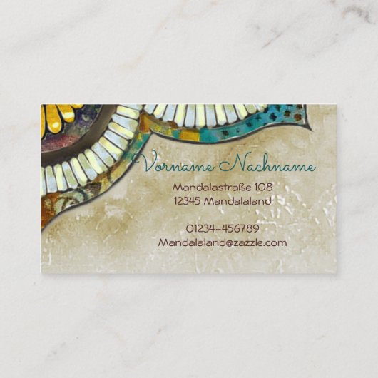 Mandala Happiness 名刺 (裏面)