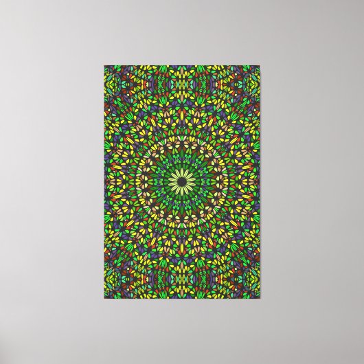 Mandala Harmony – Premium Wrapped Canvas Elegance キャンバスプリント (正面)