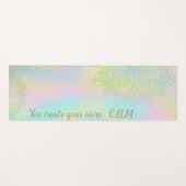 Mandala Holographic-You Create Your Own Calm ヨガマット (正面(横))