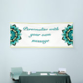 Mandala in aqua 横断幕 (トレードショー)