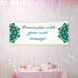 Mandala in aqua 横断幕