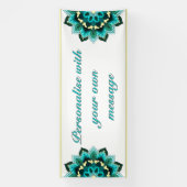 Mandala in aqua 横断幕 (縦)