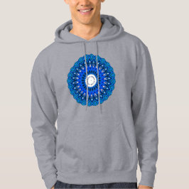 Mandala in Blueフード付きスウェットシャツSweatshirtまたはTシャツ パーカ
