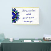 Mandala in blue 横断幕 (トレードショー)