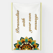 Mandala in gold 横断幕 (縦)