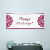 Mandala in pink 横断幕 (トレードショー)