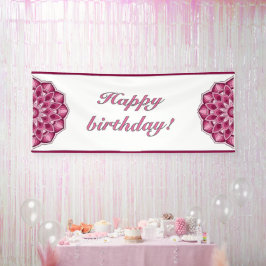 Mandala in pink 横断幕