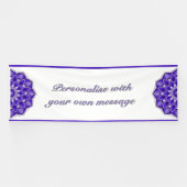 Mandala in purple 横断幕 (横)