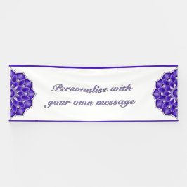 Mandala in purple 横断幕