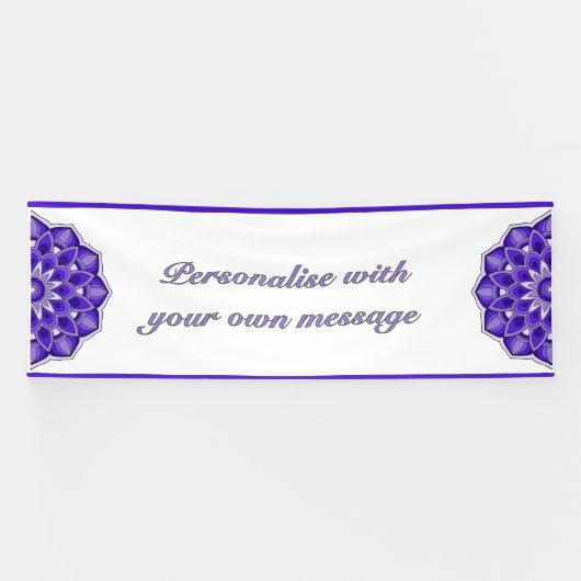 Mandala in purple 横断幕 (横)