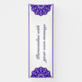 Mandala in purple 横断幕 (縦)