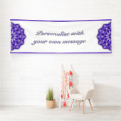 Mandala in purple 横断幕 (インサイチュ)