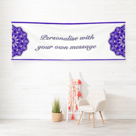 Mandala in purple 横断幕 (インサイチュ)