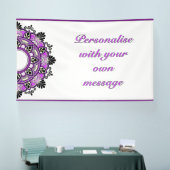 Mandala in purple 横断幕 (トレードショー)