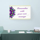 Mandala in purple 横断幕 (トレードショー)