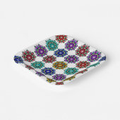 Mandala in various colours ペーパープレート (傾斜あり)