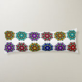 Mandala in various colours ボディピロー (裏面)