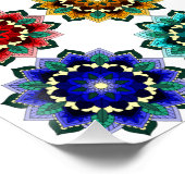Mandala in various colours ポスター (コーナー)