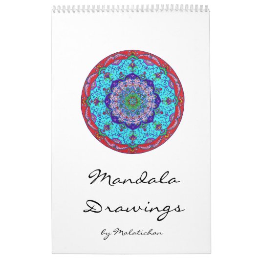 Mandala-Kalender (Zeichnungen) Wandkalender カレンダー (カバー)