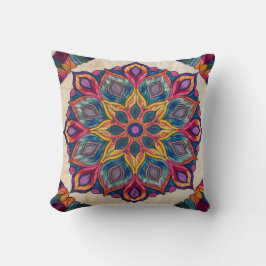Mandala Kilim Lumbar Pillows：アーティストとの心地よい クッション