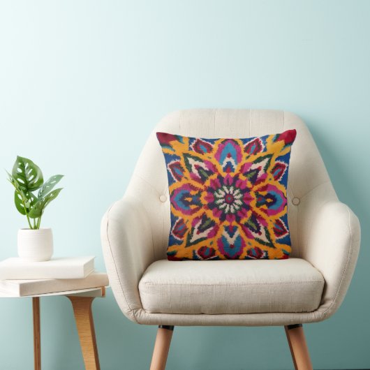 Mandala Kilim Lumbar Pillows: Bohoに最適 クッション (椅子)