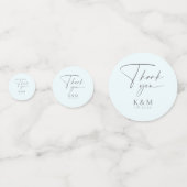 Mandala Lace 結婚's Thank You Lt. Blue ID968 コンフェッティ (裏面)