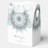 Mandala Lace 結婚's Thank You Lt. Blue ID968 フェイバーボックス (オープン)