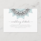 Mandala Lace Rev結婚の詳細Lt. Blue ID968 エンクロージャーカード (正面)