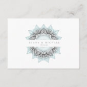 Mandala Lace Rev結婚の詳細Lt. Blue ID968 エンクロージャーカード (裏面)