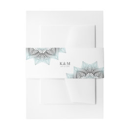 Mandala Lace Rev結婚's Lt. Blue ID968 招待状ベリーバンド