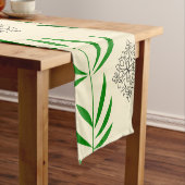  Mandala Leaves: Nature's Harmony Table Runner ショートテーブルランナー (インサイチュ)