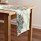  Mandala Leaves: Nature's Harmony Table Runner ロングテーブルランナー (インサイチュ)