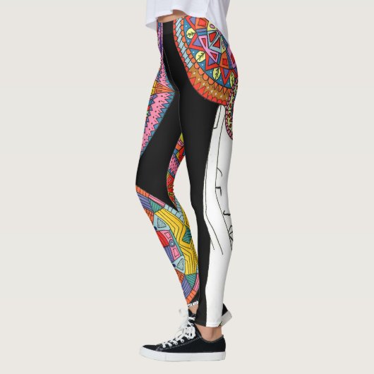 Mandala Leggings レギンス (左)