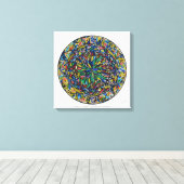 Mandala Lumina キャンバスプリント (インサイチュ (ウッドフロア))
