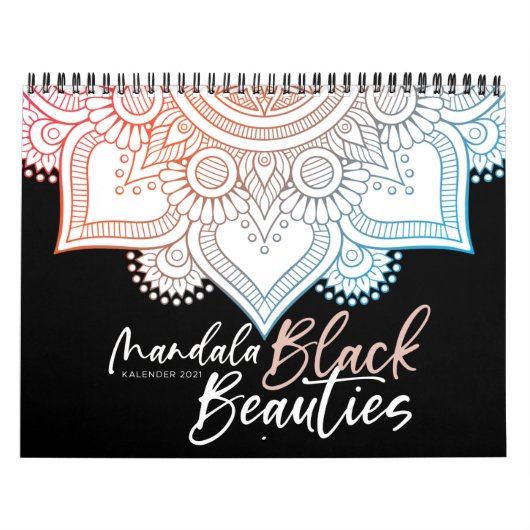 Mandala Malbuch für Erwachsene - Black Beauties カレンダー (カバー)