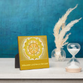 Mandala-Meditationsplatte, klein I-M金ゴールド フォトプラーク (インサイチュ)