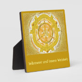 Mandala-Meditationsplatte, klein I-M金ゴールド フォトプラーク (正面)