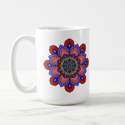 Mandala Mug コーヒーマグカップ (左)