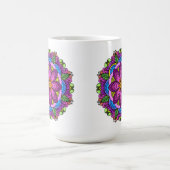 Mandala Mug: Lotus Bloom Mandala コーヒーマグカップ (中央)