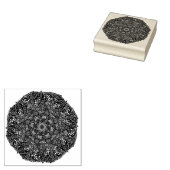 Mandala Nature Floral Bold Blue Floral Geometry  ラバースタンプ (押印)