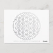 MANDALA OM – オレンジ |赤い光 ポストカード (裏面)