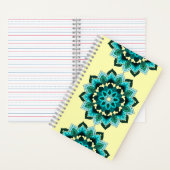 Mandala Pattern 02 in aqua Notebook ノートブック (内側)