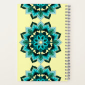 Mandala Pattern 02 in aqua Notebook ノートブック (裏面)