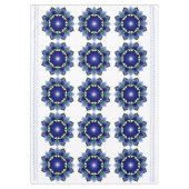 Mandala Pattern 02 in dark blue テーブルクロス (正面)