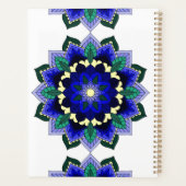 Mandala Pattern 02 in dark blue プランナー手帳 (裏面)