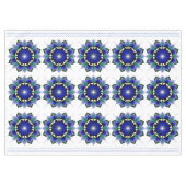 Mandala Pattern 02 in dark blue Tablecloth テーブルクロス (正面(横))