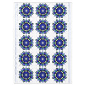 Mandala Pattern 02 in dark blue Tablecloth テーブルクロス (正面)
